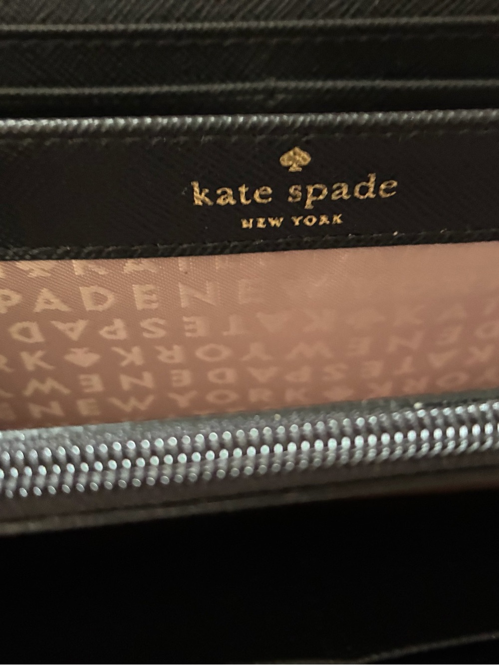 Kate Spade Rose Gold Glitter Tote Bag with Wallet - Picture 4 of 12